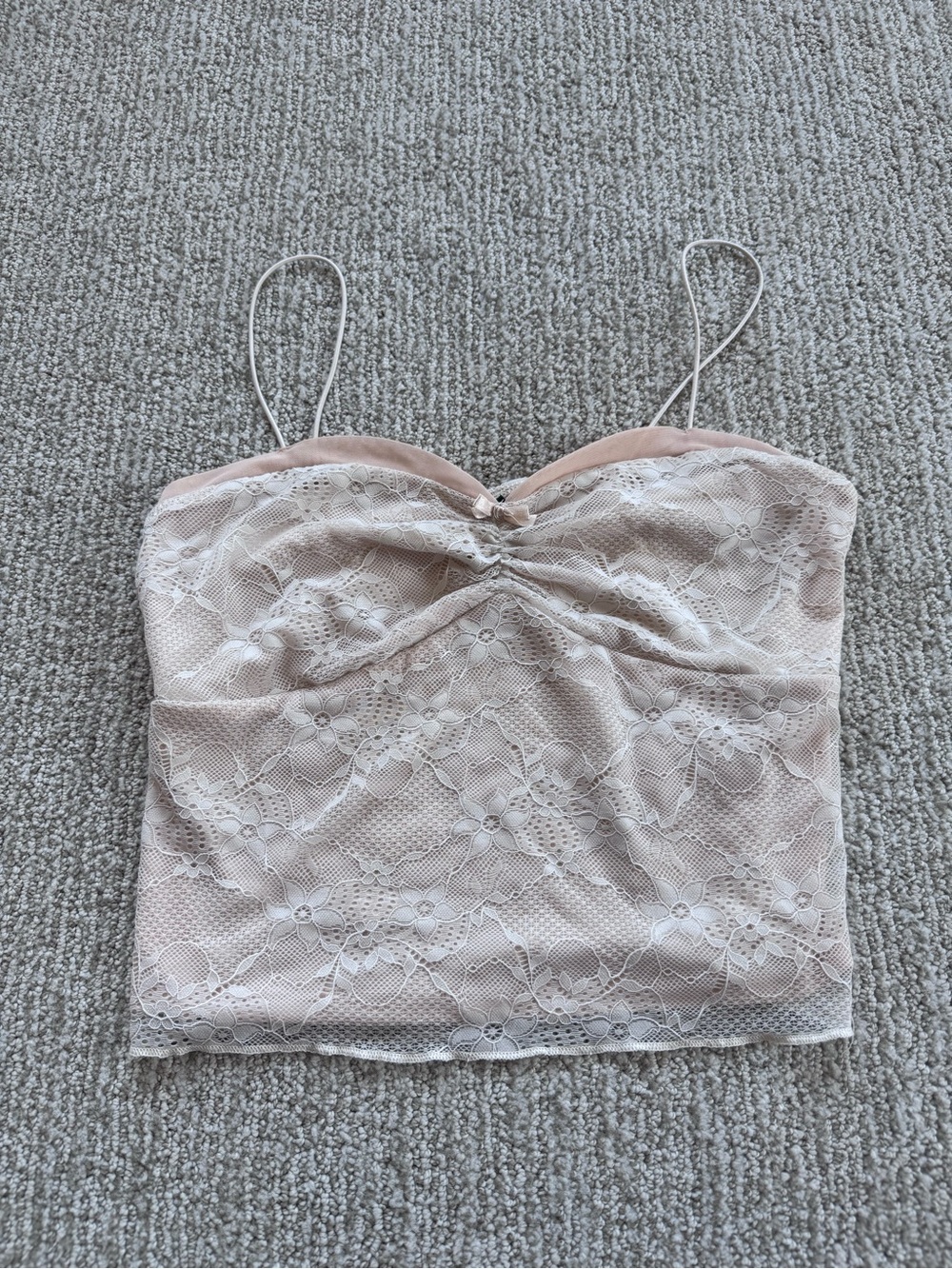 wild fable Cream Lace Cami Tank Top